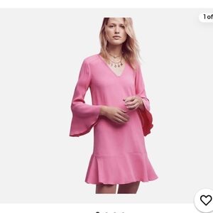 HD in Paris Vibrant Pink Long Sleeve Dress Size 00P.